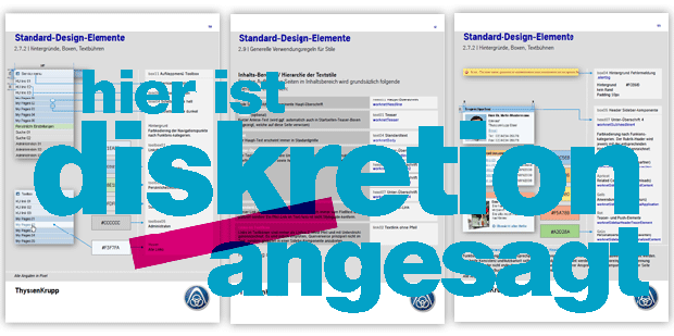 Ausschnitte aus dem Styleguide